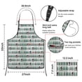 thumbnail image 3 of Green Bigfoot and Tree Pattern Apron-Garden Aprons for Women with Pockets-Cotton Linen Waterproof Kitchen Cooking Gardening Aprons Adjustable for Kitchen,Cooking,BBQ and Salon 33x27 Inch, 3 of 6