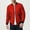 Red, variant on Men's Solid Color Stand-up Collar Cotton Jacket/Baseball Jacket Army Green L