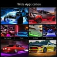 thumbnail image 2 of HLONK 9 In 1 Atmosphere Light  4PCS Car Chassis Neon Trim Light  5PCS Car Interior Atmosphere Light  Center Control Light Strip + Door Light Strip  LED RGB Multi-color Sound Active Functi, 2 of 7