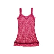 DKNY Pink Signature Geo-Print Lace Camisole M