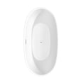 thumbnail image 4 of Juno 63 Inch Freestanding Bathtub in Matte White with Polished Chrome Drain and Overflow Trim, 4 of 5