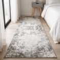 thumbnail image 6 of ICEANT 2'x6' Non-Slip Machine Washable Runner Rug with Abstract Textured Design, Mist Haze, 6 of 7