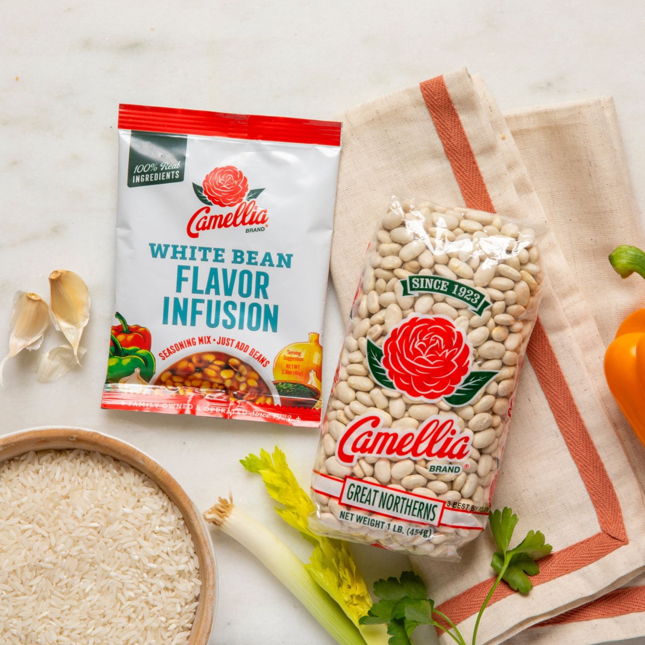 (2 pack) Camellia White Bean Flavor Infusion Seasoning Mix 1.6 oz