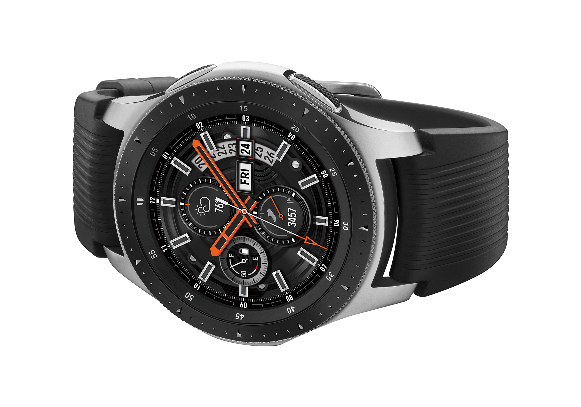 SAMSUNG Galaxy Watch - Bluetooth Smart Watch (46mm) - Silver - SM-R800NZSAXAR - image 4 of 15