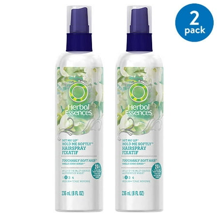 Herbal Essences Set Me Up Hold Me Softly Non-Aerosol Hairspray, 8 Fl Oz, Pack of