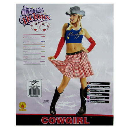Rubie's Womens 'Cowgirl' Halloween Costume, Red/Blue, S