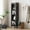 Brown, variant on Ivinta Tall Bookshelf with Drawer for Small Spaces, Modern Bookcase with Adjustable Glass Display for Living Room