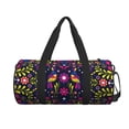 thumbnail image 3 of Rocae Colorful Mexican Print Round Travel Duffel Bag and Fitness Bag, Women's Waterproof Weekend Tote, Men's Travel and Fitness Essentials, 3 of 8