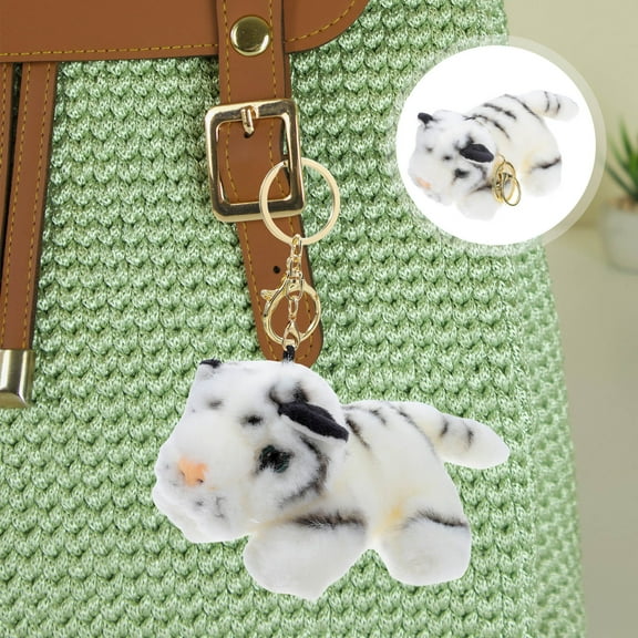 FRCOLOR Plush Tiger Doll Hanging Tiger Doll Keychain Plush Tiger Keychain Children Bag Versatile Stuffed Plush Doll Backpack Tiger Keychain
