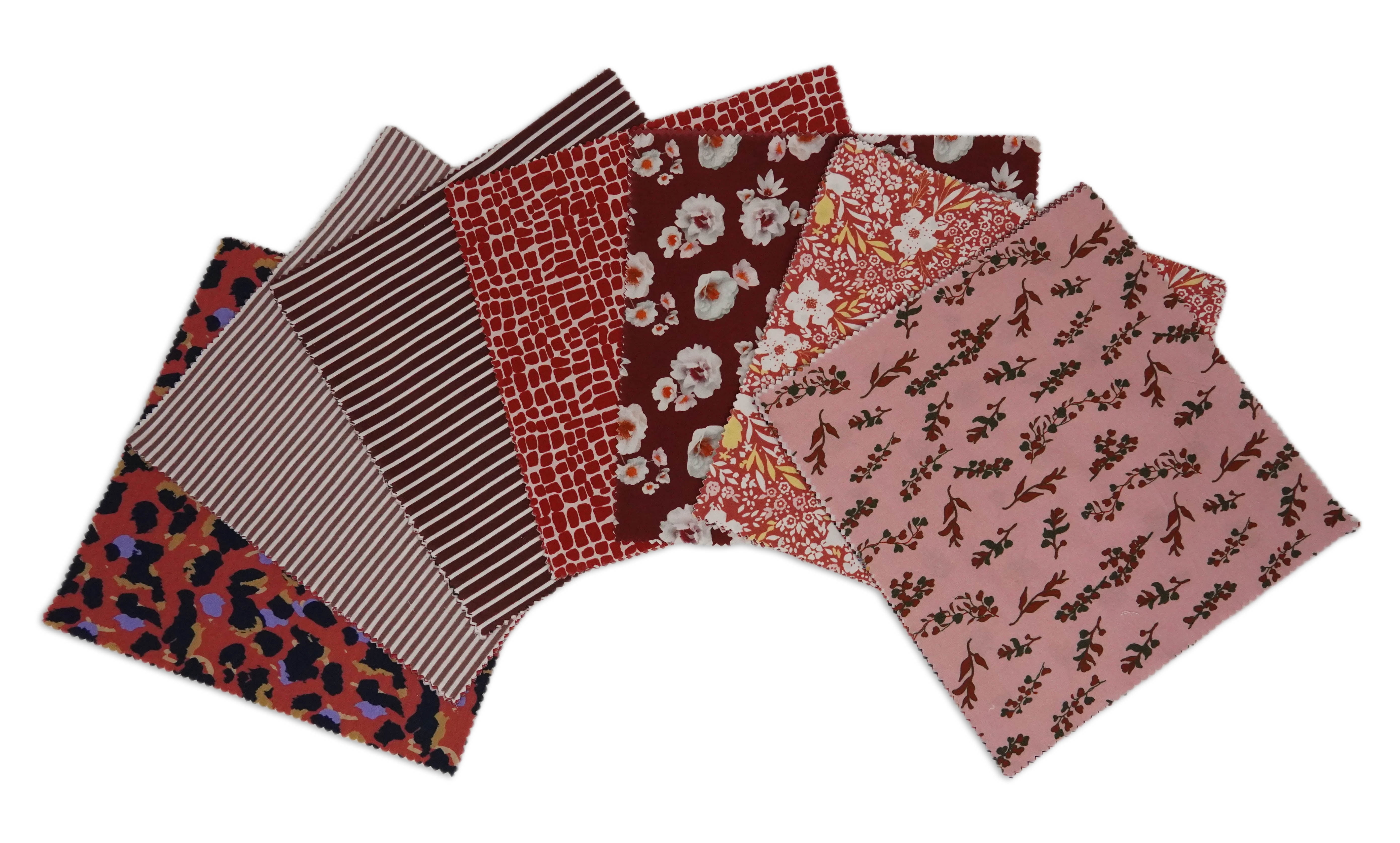 Soimoi Precut 10-inch Florals Prints Cotton Fabric Bundle Quilting Squares Charm Pack DIY Patchwork Sewing Craft