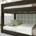 thumbnail image 4 of Max & Lily Twin over Twin Low Bunk Bed, Modern Farmhouse Solid Wood Bunk Beds for Kids, Barnwood Brown, 4 of 9