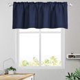 thumbnail image 7 of Pklyzj Window Valance Curtain for Kitchen Bathroom Living Room, Black out Treatment Thermal Insulated, 54 x18 Inches Room Darkening Curtain, 7 of 7