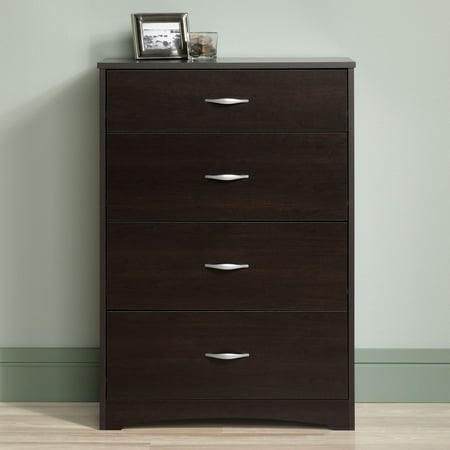 Sauder Beginnings 4 Drawer Dresser Cinnamon Cherry Walmart Com
