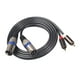 thumbnail image 5 of Cable XLR, conector XLR (2 estéreo a 2 XLR) divisor de para Audio en Y Cable de inserción - 5 pies / 1,5 metros Sunnimix Línea de interconexión de micrófono, 5 of 8