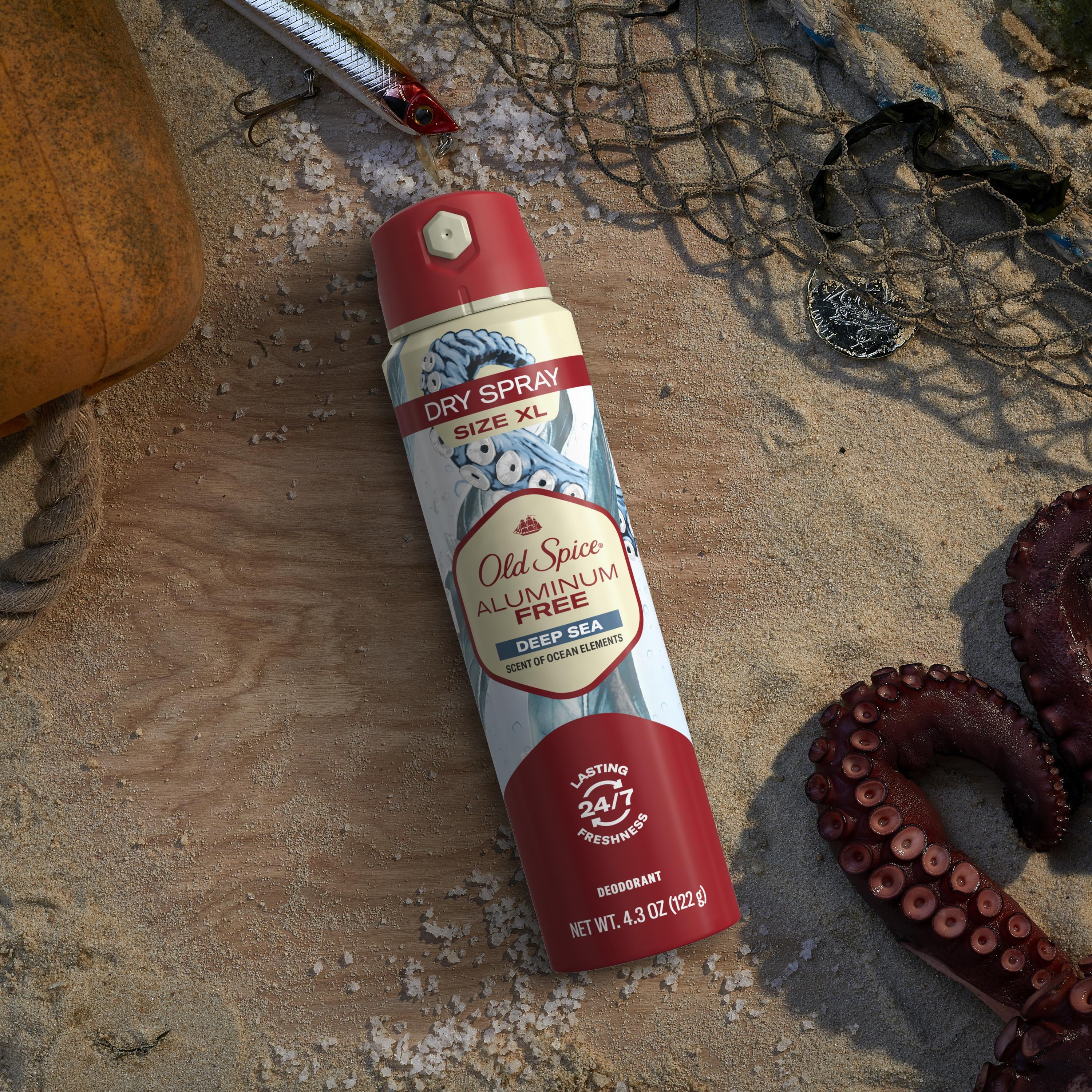 Old Spice Aluminum Free Dry Spray for Men, Deep Sea, 4.3 oz