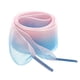thumbnail image 1 of Cordones Planos Color Gradiente Cordones De Organza Cuerdas Para Zapatos 2,5 Cm De Ancho Para Mujer Azul rosado 80cm/31, 1 of 6