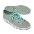 thumbnail image 7 of Margaritaville Golf Shoes, The Birdie, Spikeless Womens Golf Shoe, Ladies Golf Footwear With Rubber Toe Guard and Stability Heel Frame, Lace Up Athletic Shoe, Stone/Teal, Women's 8, 7 of 7