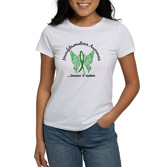 CafePress - Neurofibromatosis Butterfly 6.1 Women's T Shirt - Women's Classic T-Shirt