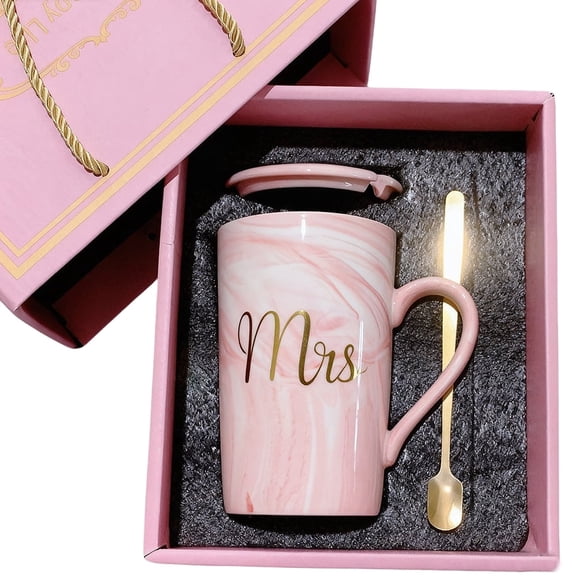 Coffee Mug, Perfect Gift for Mom's Birthday, Christmas, Mother's Day, and More, 14 oz, Ceramic, Pink