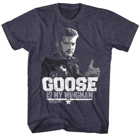 Top Gun Goose is my Wingman Men's T Shirt (NavyHeather, Adult3XL)