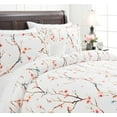 thumbnail image 2 of Chanasya Ultra Soft Sakura Cherry Tree Print 3-Piece Bedding Queen Duvet Cover Set - Luxurious Brushed Microfiber Comforter Cover - Zipper Closure (1 Duvet Cover & 2 Pillowcases ) Spring - Queen, 2 of 3