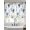 Blue, variant on Blue Grey Spring Floral Sheer Curtains 108 Inch Length 2 Panels Set, Elegant Summer Botanical Voile Window Treatment Semi Sheer Long Curtains Drapes for Bedroom/Living Room/Kitchen 52"x108"x2