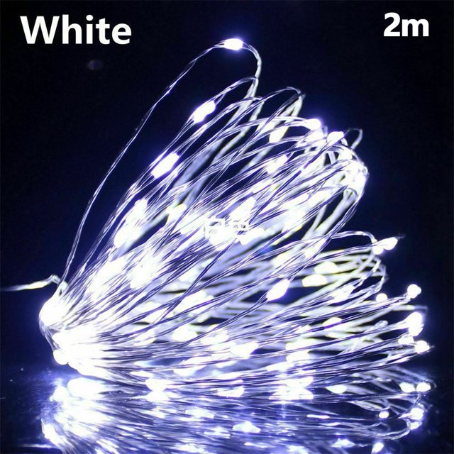 Guirnalda de luces LED solares de cobre con USB, 2 m, 4 m, 5 m y 10 m, impermeables, para decoración de fiestas en interiores y exteriores, bodas, hogar y jardín. Blanco frío, blanco cálido y