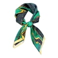 thumbnail image 5 of UJNDER Womens Elegant Square Scarf Fashionable Lightweight Versatile Neck Wrap for Stylish Outfits Neck Scarf for Women,Green_001,One Size, 5 of 5