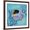 Brown Frame, variant on Art.com Azure Tropical Fish I Art Print by Paul Brent, 16" x 16"