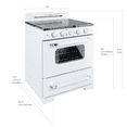 thumbnail image 3 of Unique Appliances Oven 30.0 in 3.9 cu/ft Electric Freestanding Range in Marshmallow White, 3 of 12