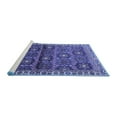 thumbnail image 2 of Ahgly Company Machine Washable Indoor Rectangle Persian Blue Traditional Area Rugs, 6' x 9', 2 of 4