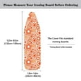 thumbnail image 5 of HELLHERO Orange Blossoms Easy Installation 15x54 Ironing Board Cover, Minimalist Style Elastic Edge for Smooth Iron, Ironing Board Cover with Standard Size, 5 of 5