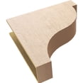 thumbnail image 6 of 9"W x 36"D x 36"H Thin Garner Rough Cedar Woodgrain TimberThane Corbel, Primed Tan, 6 of 6