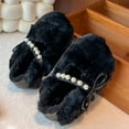 thumbnail image 7 of Toddler Girls Boys Bedroom Slippers, Non A-line House Shoes, Little Kids Comfy Indoor Slipper, Machine Washable Snug Fit,Color:Black,Size:2.5-3 Years, 7 of 7