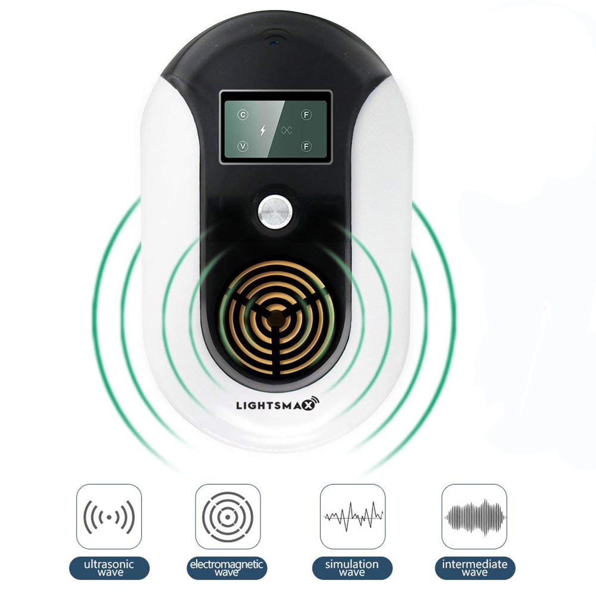 Lightsmax Electric Plug In Ultrasonic Electromagnetic Pest Repeller for Mouse, Mice, Rodent, Mouse and pests