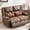 Brown, variant on JULY'S SONG Oversized Loveseat Recliner Couch with Heat and Massage, 2 Seater Manual Reclining Sofa with Charge Port, Double Recliner Chair for Adults, Leather - Black
