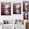 thumbnail image 4 of Designart "Silvery Waters of a Pink River I" Landscape & Nature Floater Framed Wall Art Living Room, 4 of 7