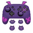 thumbnail image 3 of PlayVital Gothic Series Cute Case Skin Non-Slip Anti-Scratch Protective Silicone Cover for Nintendo Switch Pro Controller w/4 Thumb Grip 2 Sticker - Purple, 3 of 10