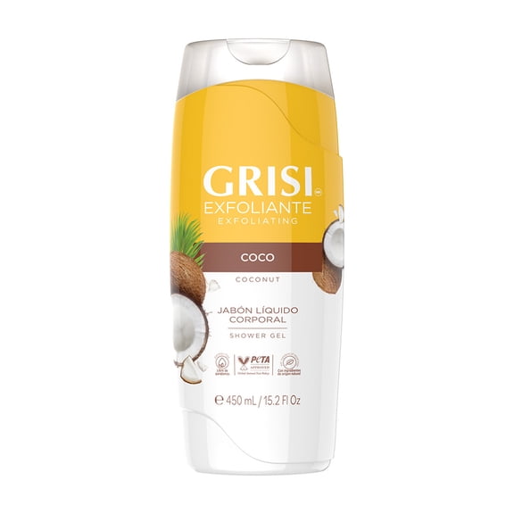 Jabón líquido corporal Grisi Neutro exfoliante coco 450 ml