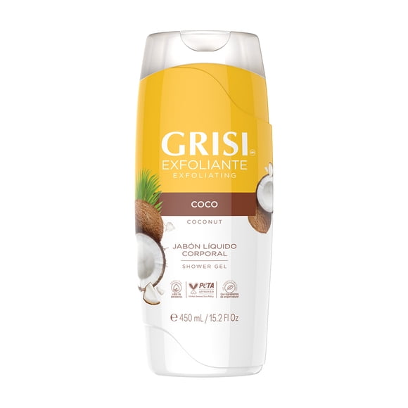 Jabón líquido corporal Grisi Neutro exfoliante coco 450 ml