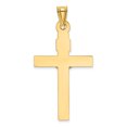 thumbnail image 3 of 14k Two Tone Gold Lord Jesus Christ Crucifix Holy Cross Necklace Charm Pendant Religious Inri, 3 of 8