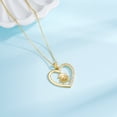 thumbnail image 4 of Iefil S925 Sterling Silver Birthstone Heart Pendant Necklace for Women, Dainty Graduation Gifts 2026, CZ Fine Jewelry, 4 of 7