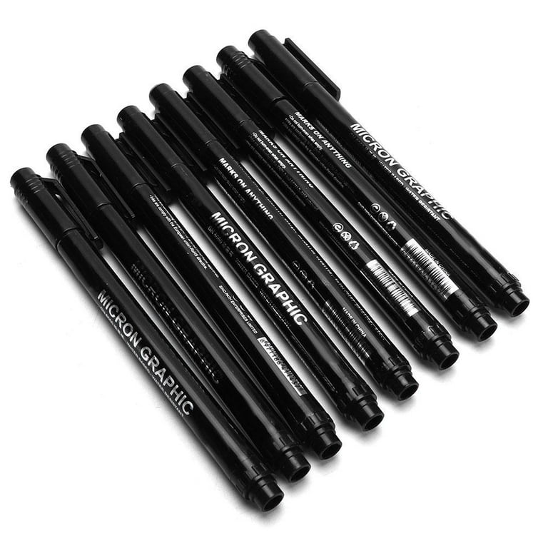 Black Ink Pens Waterproof Archival Ink Drawing Pens For Sketching