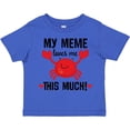 thumbnail image 3 of Inktastic Meme Loves Me Grandson Boys or Girls Toddler T-Shirt, 3 of 5