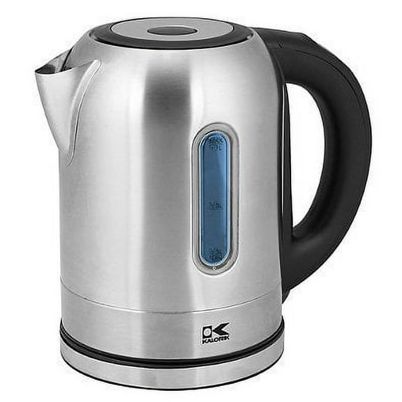 Kalorik 1.7 Liter Digital Cordless Stainless Steel Kettle with Changing LED Light l Large Water Gauge l Auto Shut-Off