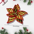 thumbnail image 3 of Christmas Artificial Poinsettia Flowers for Xmas Tree Decorations,9 Inches Jumbo Poinsettia Decor for Tree,Christmas Tree Garland Wreath Filler Ornaments for Home Party Xmas Decor, 3 of 7
