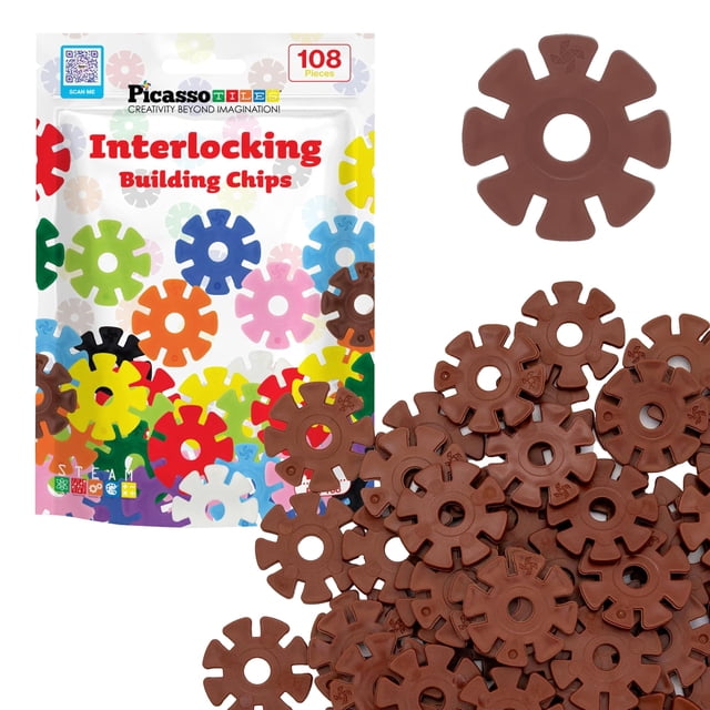 Bloques Construccion PicassoTiles PTF108 BRN 108pzs