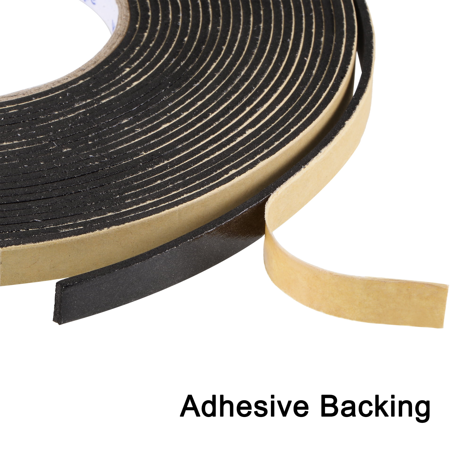 Unique Bargains Sealing Foam Tape EVA Self-Adhesive Weatherstrip 0.39" x 0.08" x 393.70"