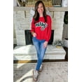 thumbnail image 3 of Southern Belle Style Fiery Red Christmas Graphic Sweatshirt for Women – Long Sleeve Casual Layering for Fall Days [ZhiHiMeRi] | L, 3 of 12