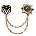thumbnail image 1 of lionlar 3-20pack Rétro Broche de Chaîne en Alliage Broches Star Mens 3 Pcs, 1 of 9